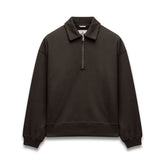 Brushed Fleece Relaxed Half Zip Sweatshirt