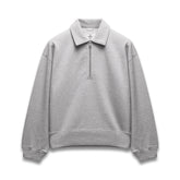 Brushed Fleece Relaxed Half Zip Sweatshirt