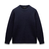 Merino Honeycomb Crewneck