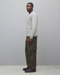 Textured Boucle Turf Crewneck