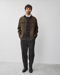 Double Face Wool Concourse Standard Overshirt