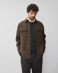 Double Face Wool Concourse Standard Overshirt