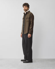 Double Face Wool Concourse Standard Overshirt