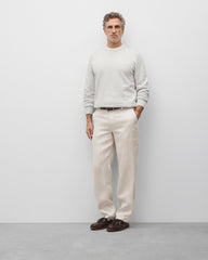 Cotton Slub Laurel Crewneck