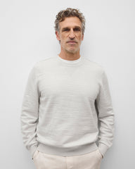 Cotton Slub Laurel Crewneck