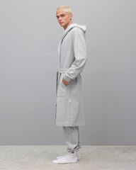 Midweight Terry Logo Relaxed Hooded Robe