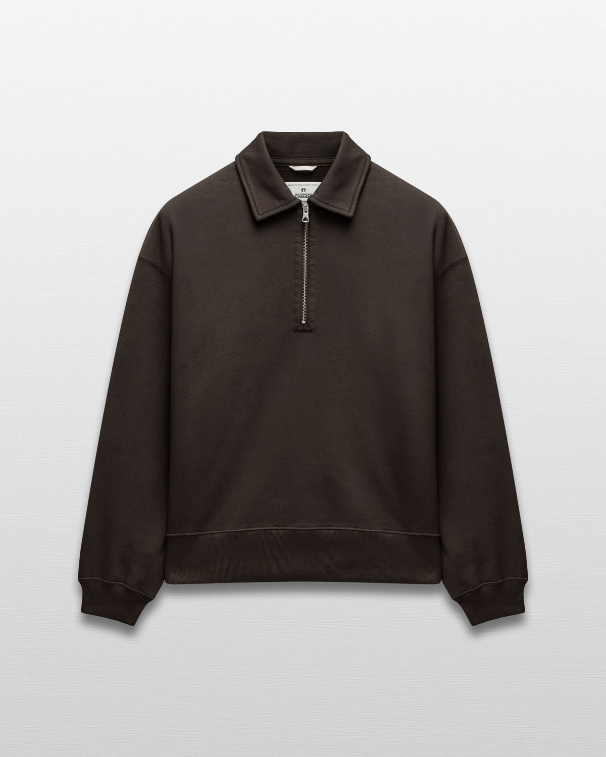 Brushed Fleece Relaxed Half Zip Sweatshirt