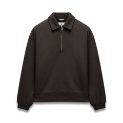 Brushed Fleece Relaxed Half Zip Sweatshirt