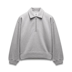 Brushed Fleece Relaxed Half Zip Sweatshirt