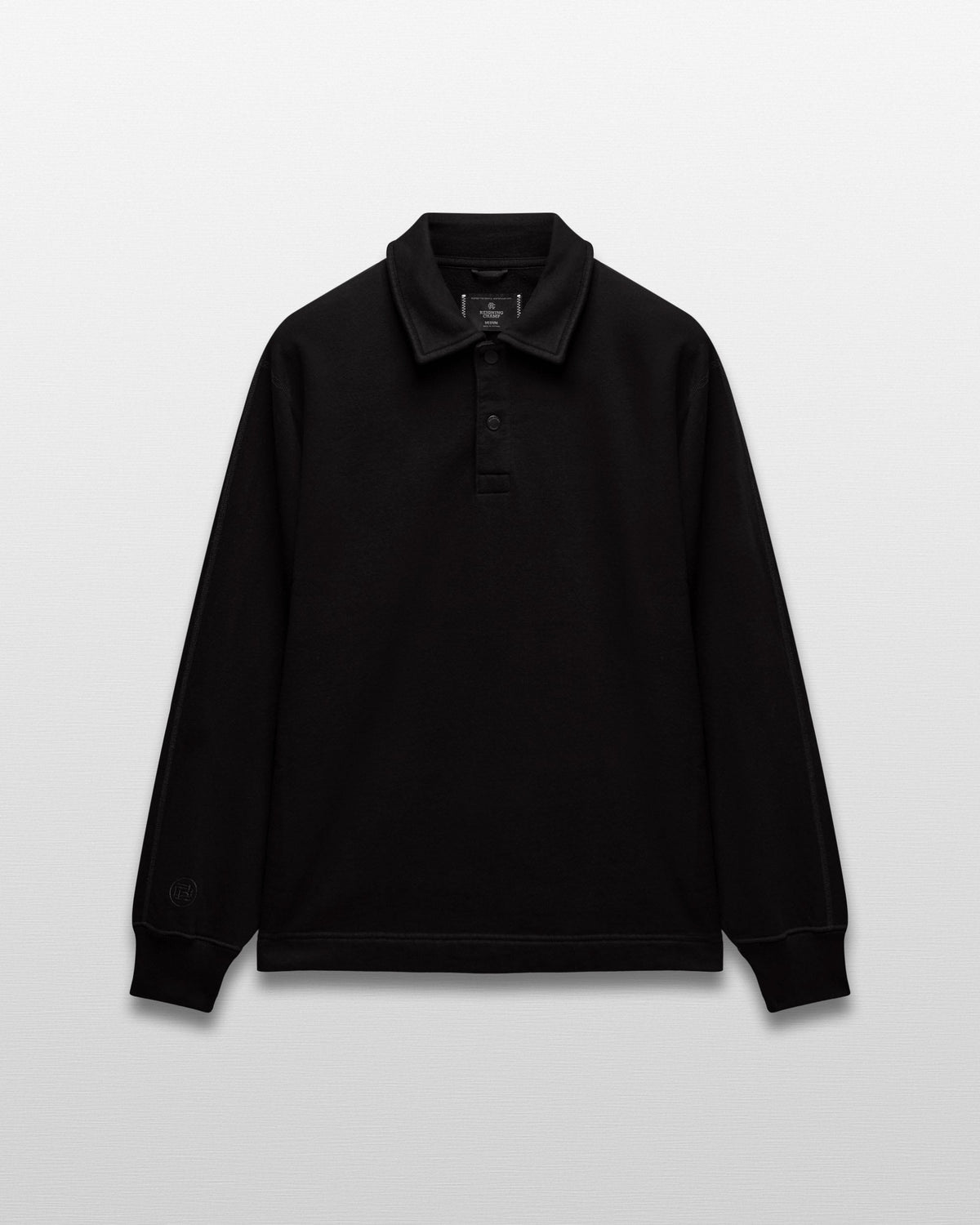 Kyoto Black Midweight Terry Rugby Standard Sweater
