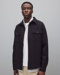 Double Face Wool Concourse Standard Overshirt