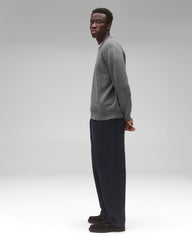 Cotton Slub Laurel Crewneck