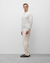 Cotton Slub Laurel Crewneck